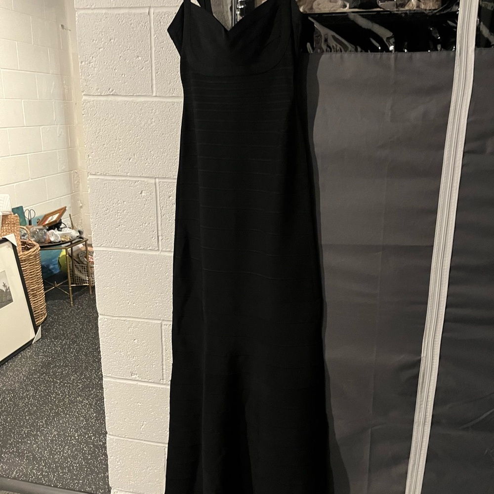 Herve Leger Black Strapless Dress